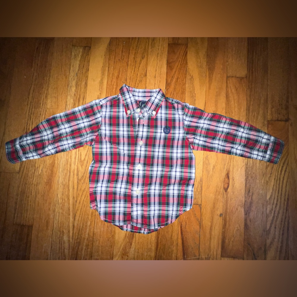 Toddler Chaps Button down Long Sleeve